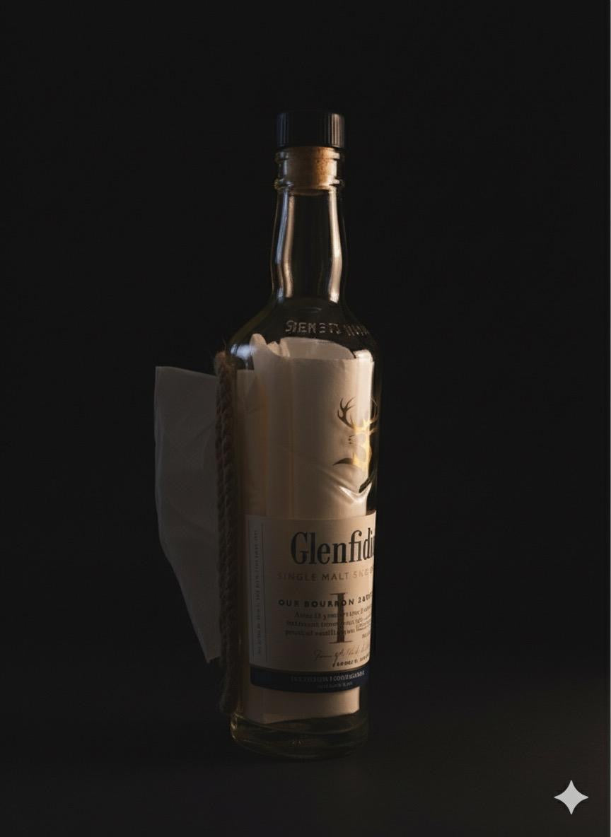 Glenfiddich Bottle Tissue Holder