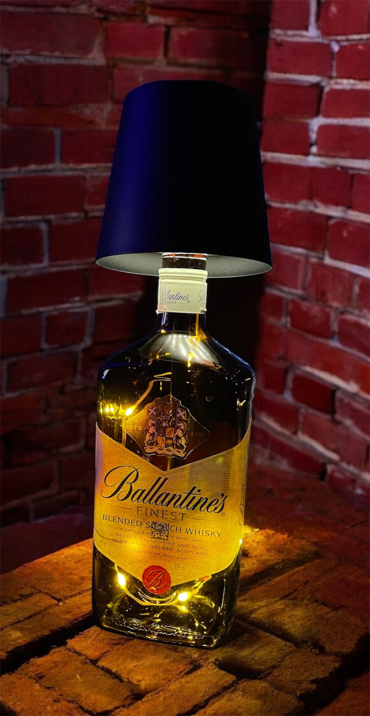 Ballantine’s bottle lamp